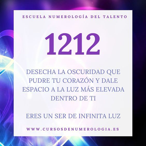 Guía espiritual del número 1212: crecimiento y armonía celestiales