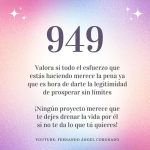 El profundo significado espiritual detrás del número 949 y su influencia.
